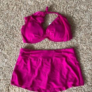 Athleta Bikini Top and Skirted Bottom